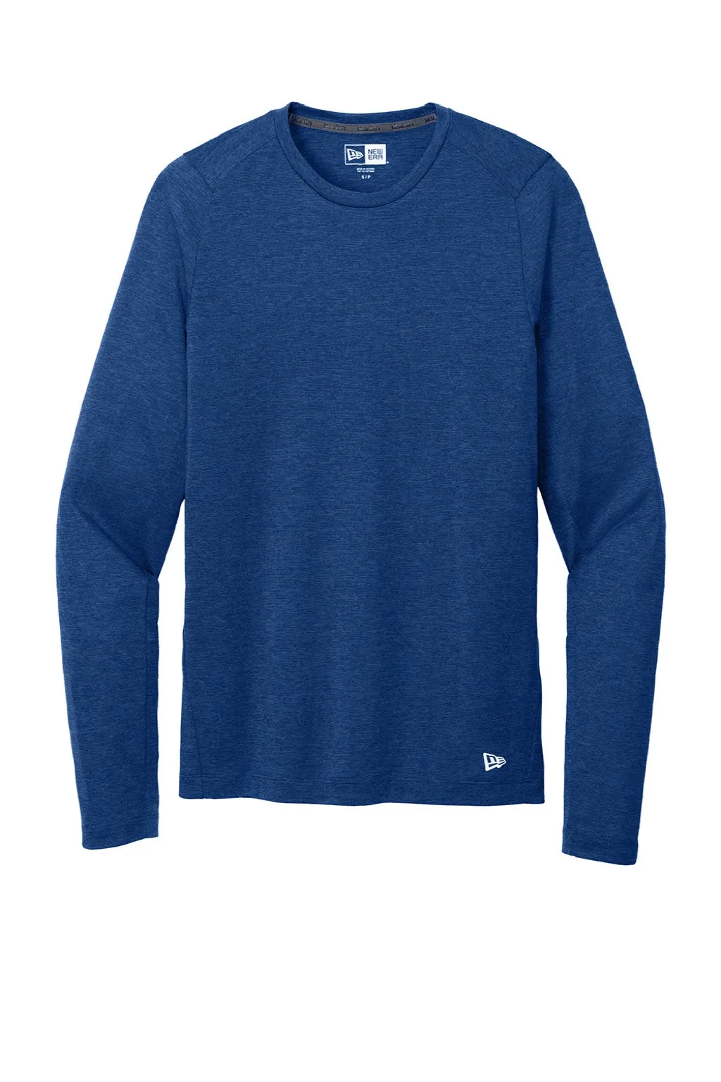 New Era Mens Series Performance Moisture Wicking Long Sleeve Crewneck T-Shirt - Royal Blue