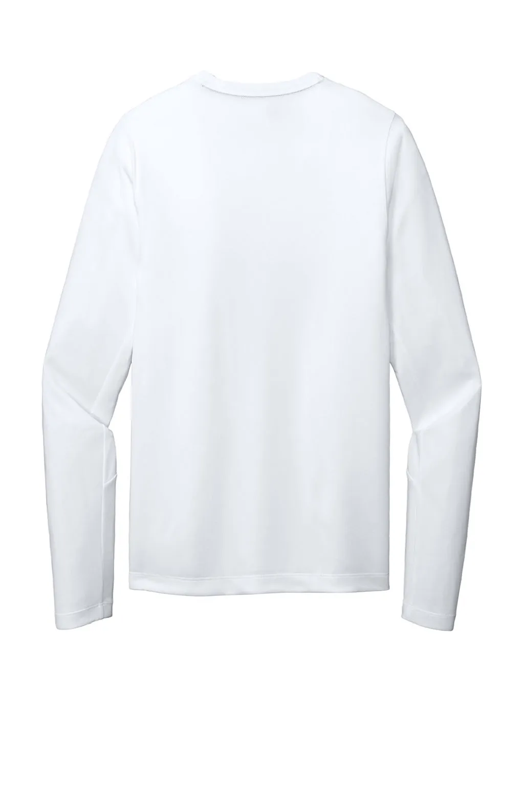 New Era Mens Series Performance Moisture Wicking Long Sleeve Crewneck T-Shirt - White
