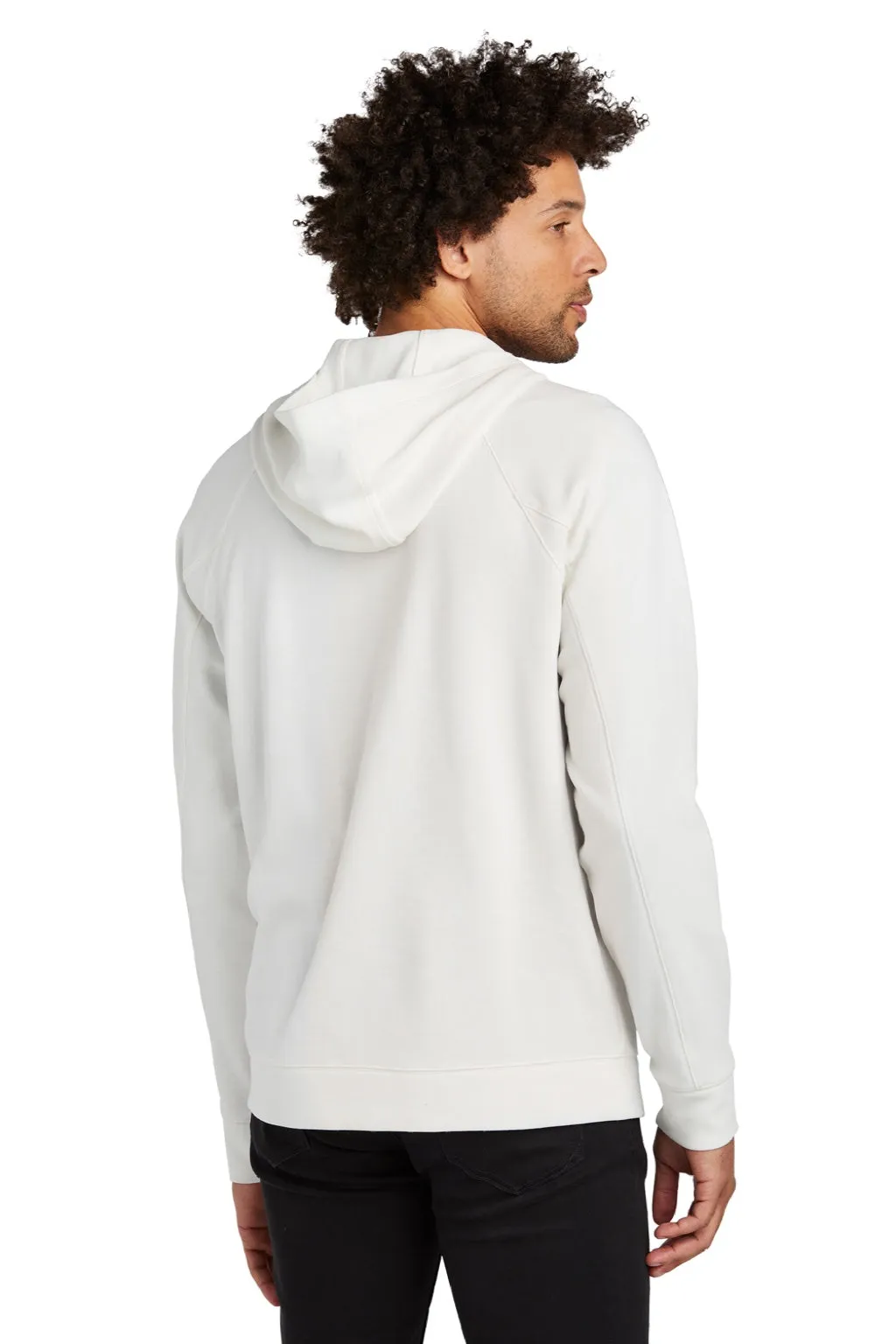 New Era Mens STS 1/4 Zip Hooded Sweatshirt Hoodie w/ Pouch Pocket - Fan White