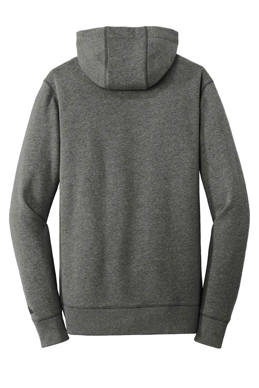 New Era Mens Sueded French Terry Hooded Sweatshirt Hoodie w/ Pouch Pocket - Black Twist