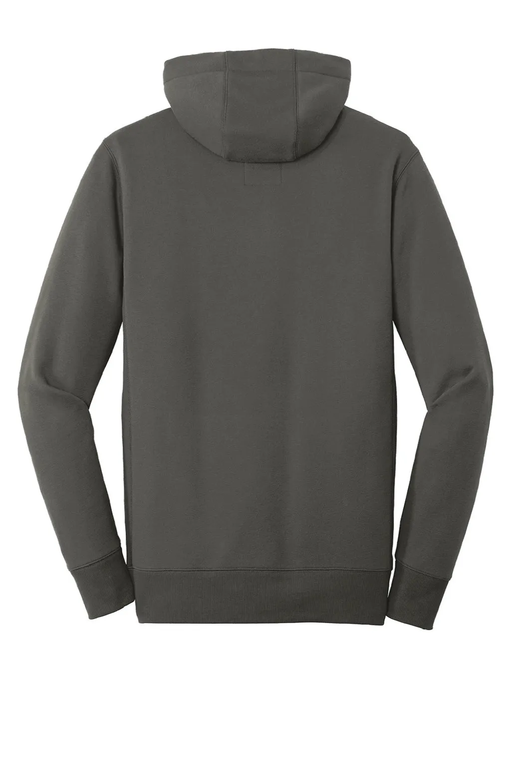 New Era Mens Sueded French Terry Hooded Sweatshirt Hoodie w/ Pouch Pocket - Graphite Grey