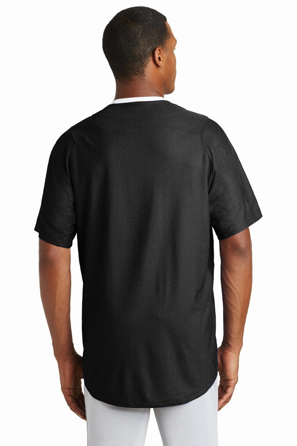 New Era Mens Diamond Era Moisture Wicking Short Sleeve Jersey - Black