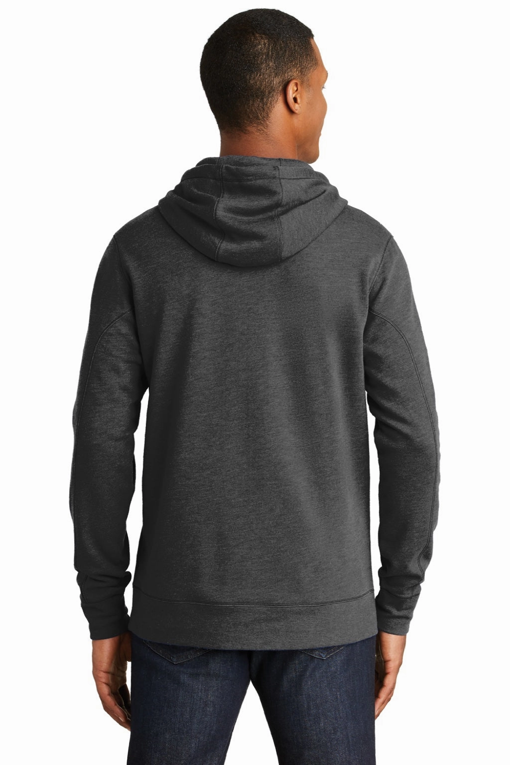 New Era Mens Fleece Hooded Sweatshirt Hoodie w/ Pouch Pocket - Heather Black