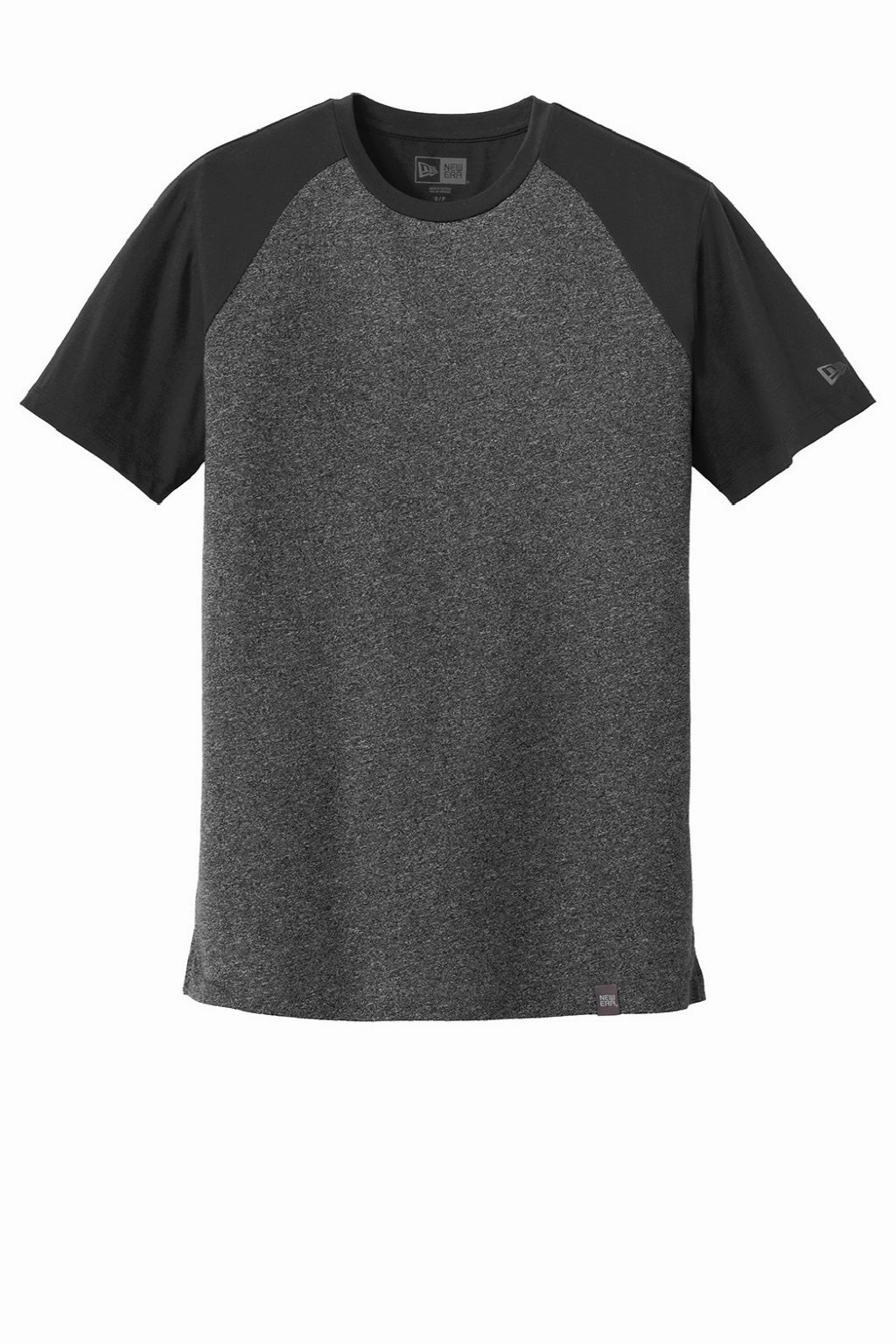 New Era Mens Heritage Short Sleeve Crewneck T-Shirt - Black Twist/Black