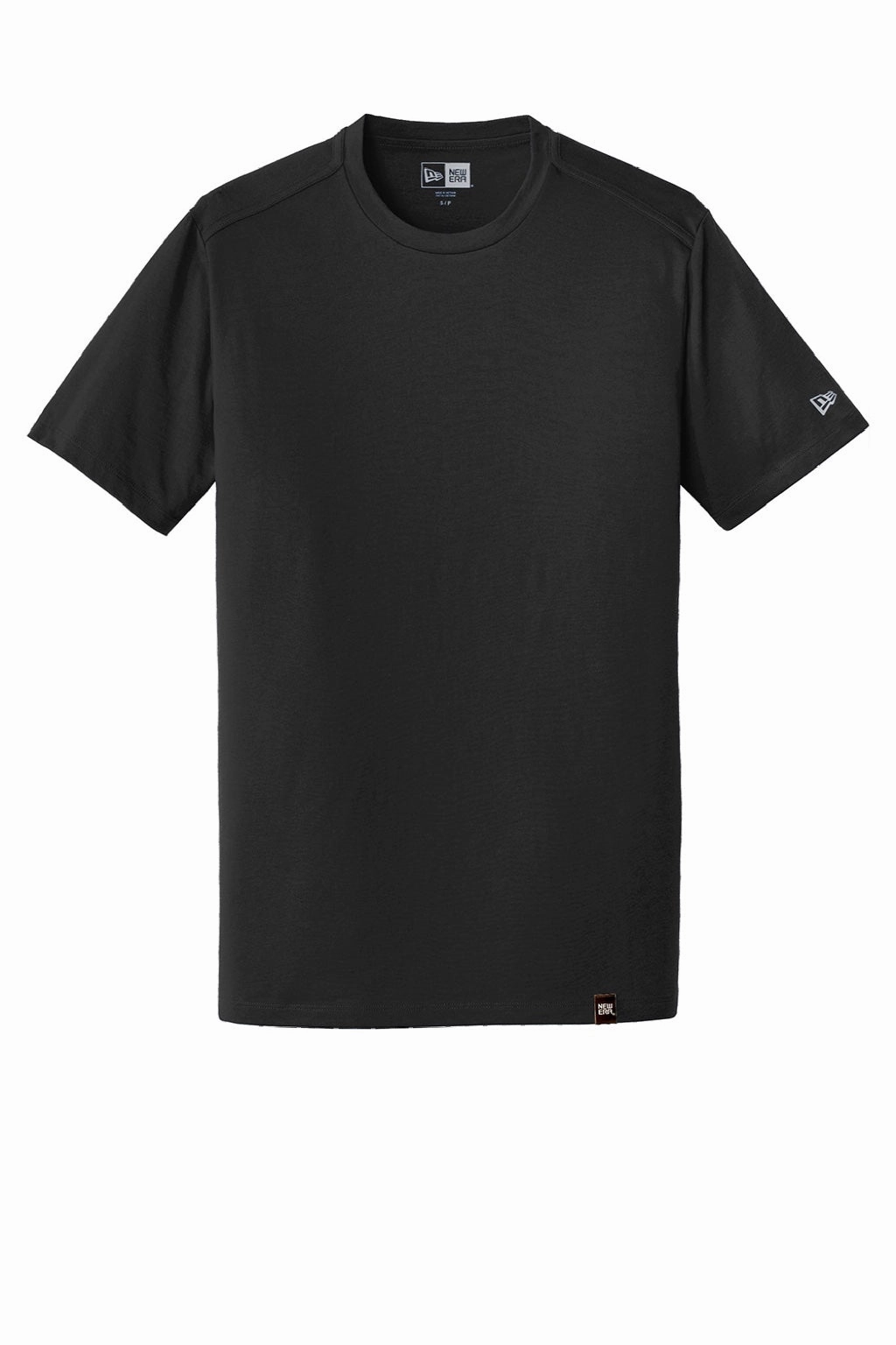 New Era Mens Heritage Short Sleeve Crewneck T-Shirt - Black