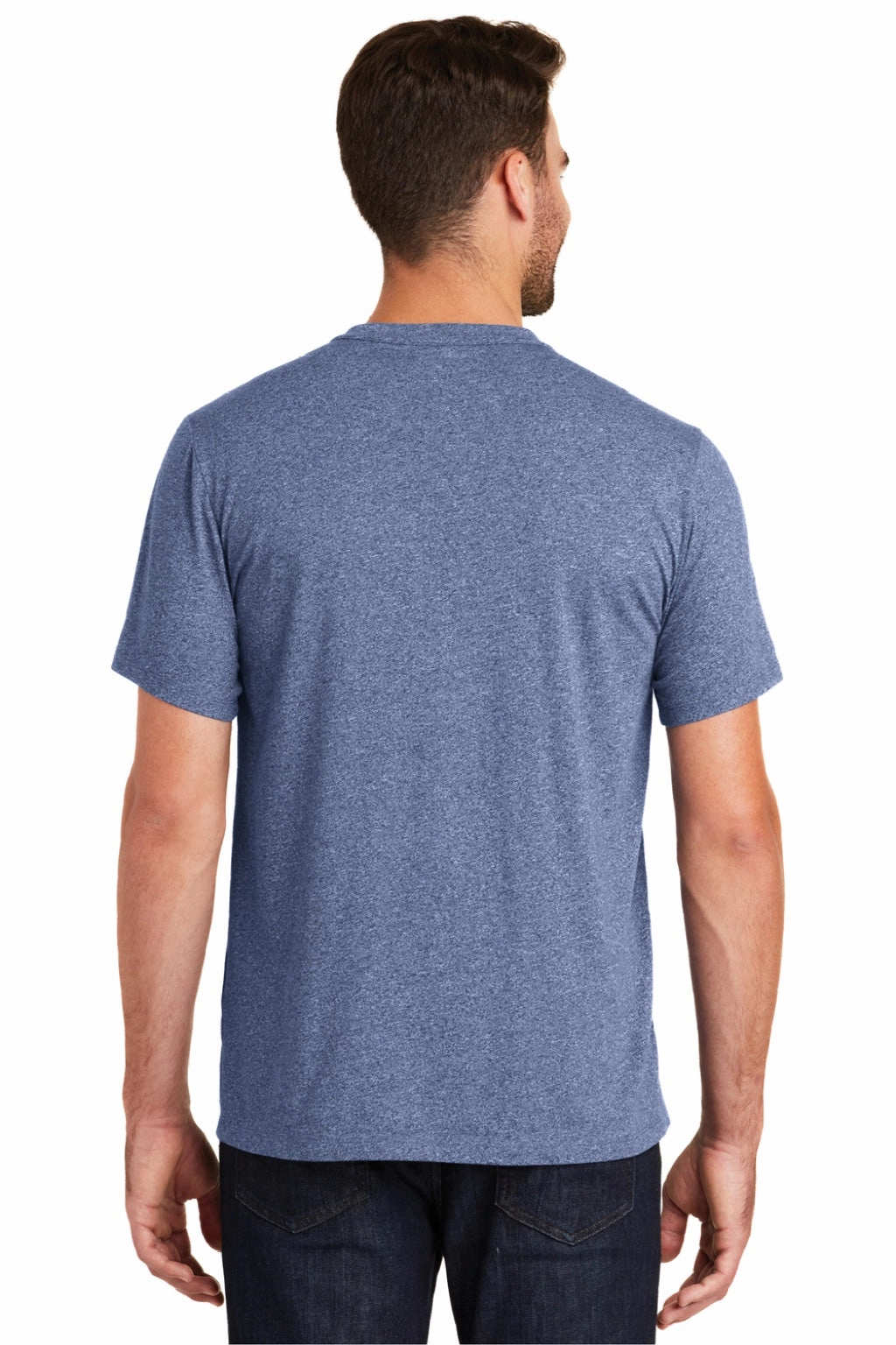 New Era Mens Heritage Short Sleeve Crewneck T-Shirt - Dark Royal Blue Twist