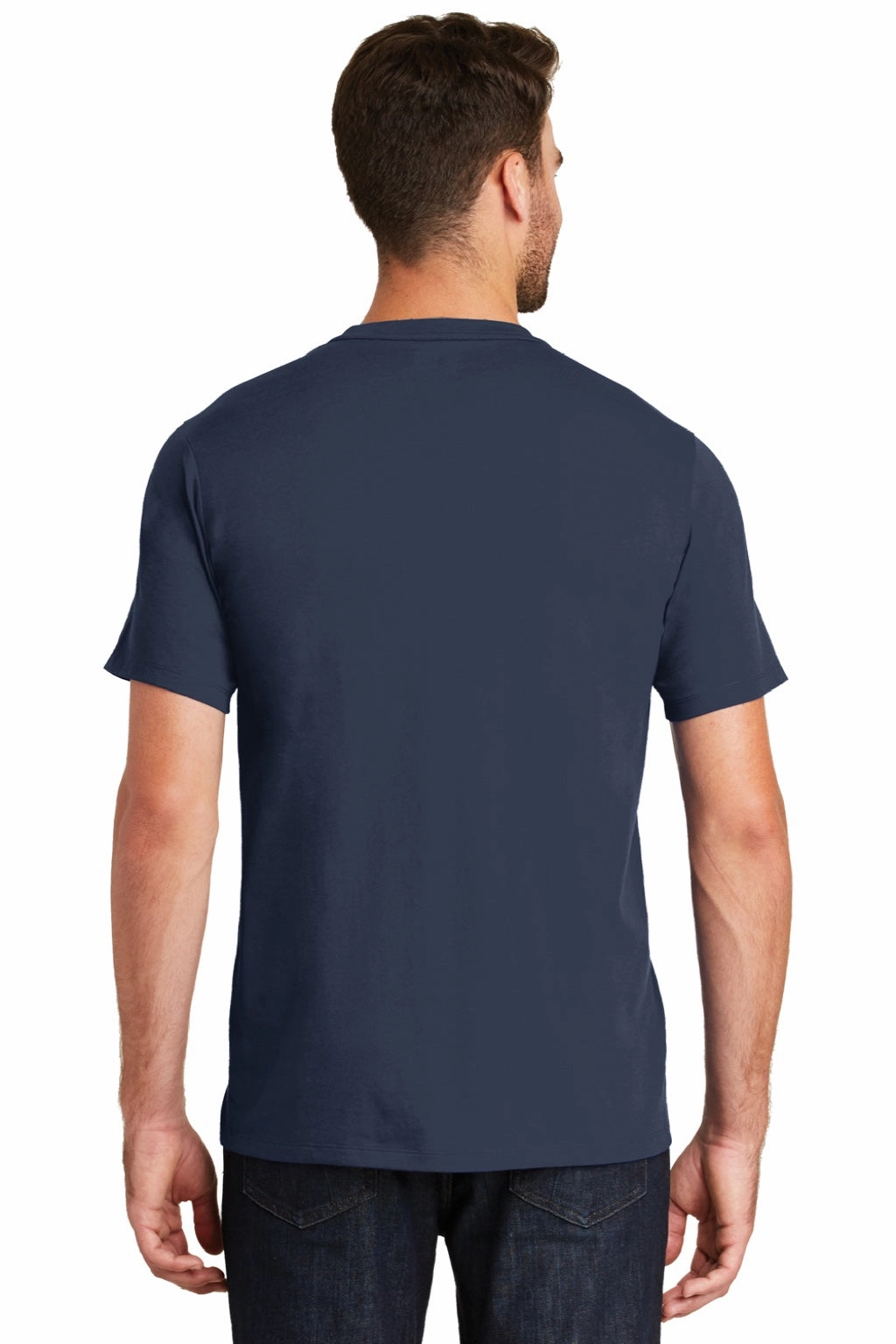 New Era Mens Heritage Short Sleeve Crewneck T-Shirt - True Navy Blue