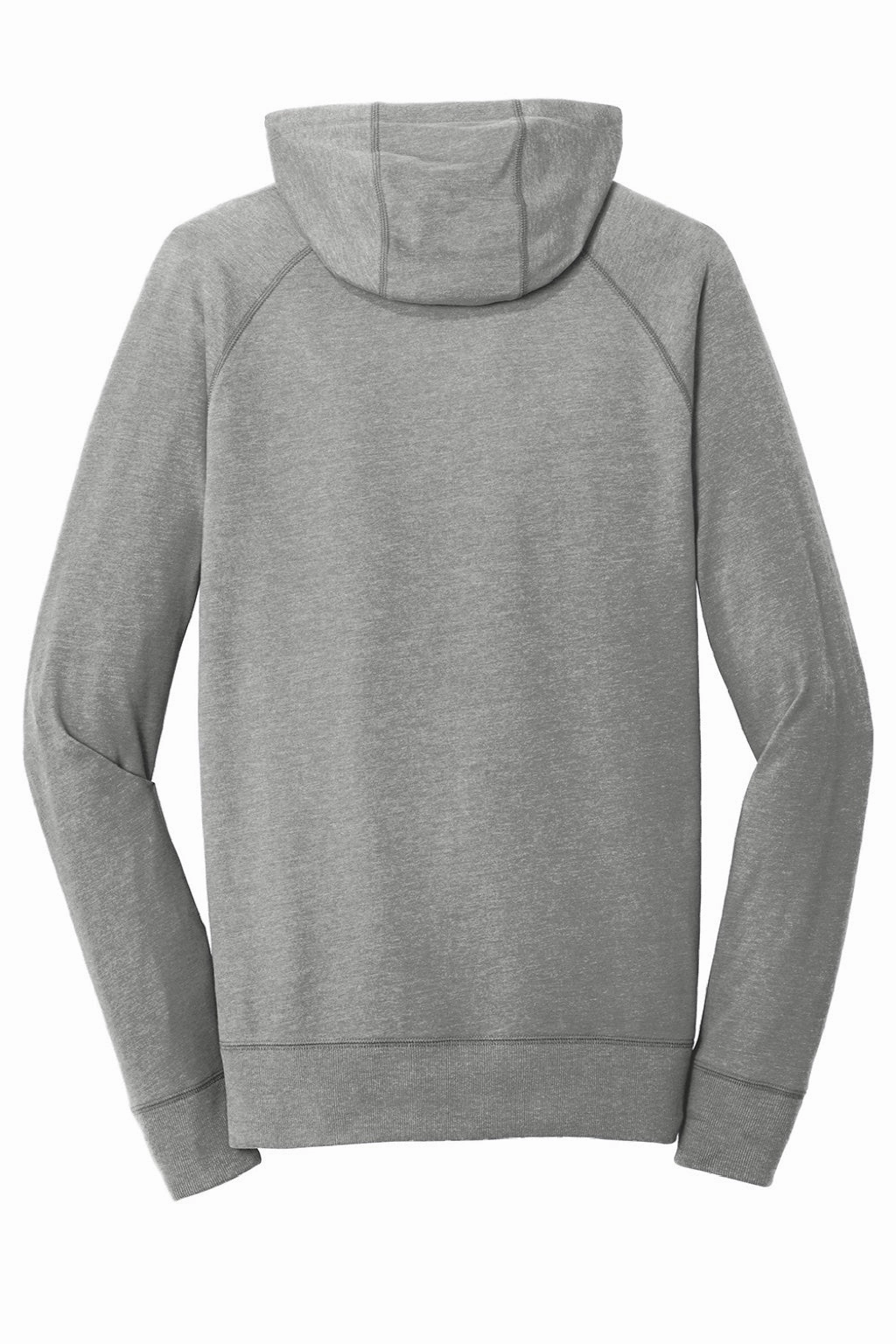 New Era Mens Sueded Full Zip Hooded Sweatshirt Hoodie w/ Pockets - Heather Shadow Grey