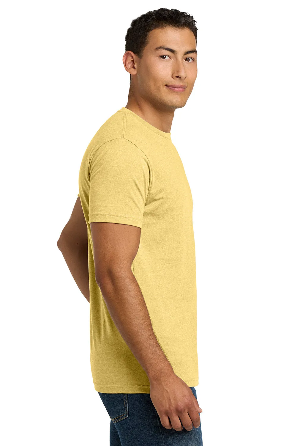 Next Level Mens CVC Jersey Short Sleeve Crewneck T-Shirt - Banana Cream Yellow