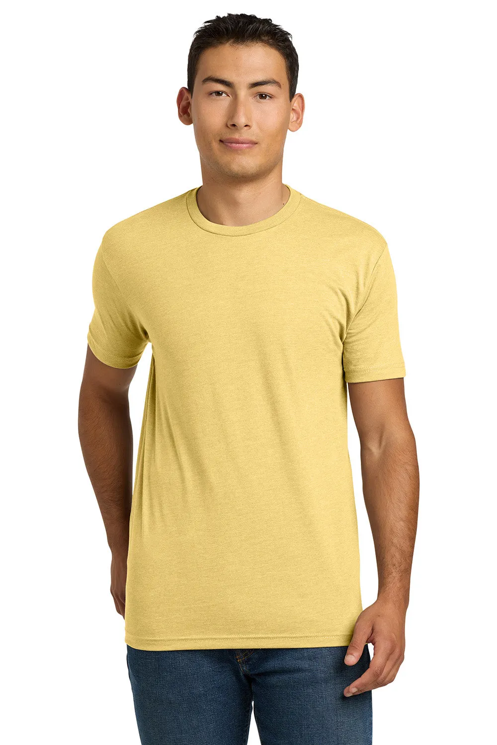 Next Level Mens CVC Jersey Short Sleeve Crewneck T-Shirt - Banana Cream Yellow