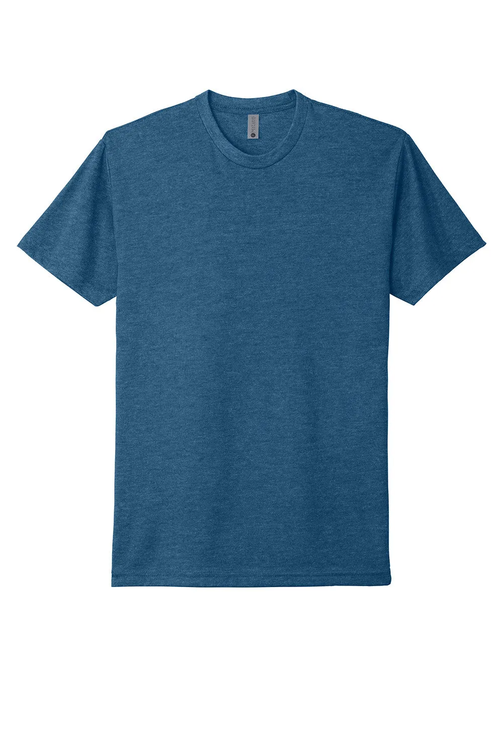 Next Level Mens CVC Jersey Short Sleeve Crewneck T-Shirt - Heather Cool Blue