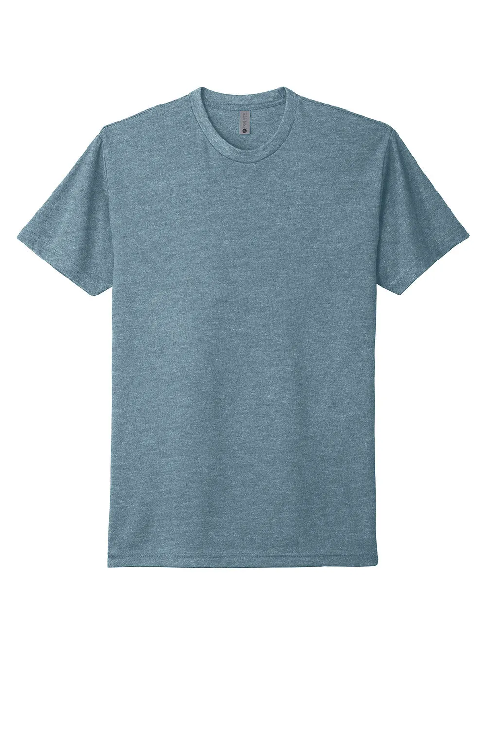 Next Level Mens CVC Jersey Short Sleeve Crewneck T-Shirt - Heather Slate Blue