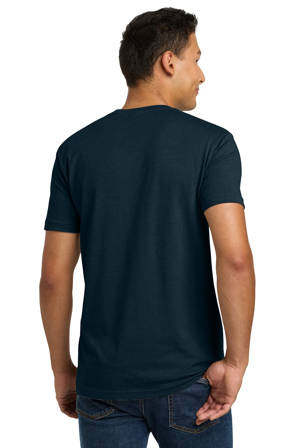 Next Level Mens CVC Jersey Short Sleeve Crewneck T-Shirt - Midnight Navy Blue