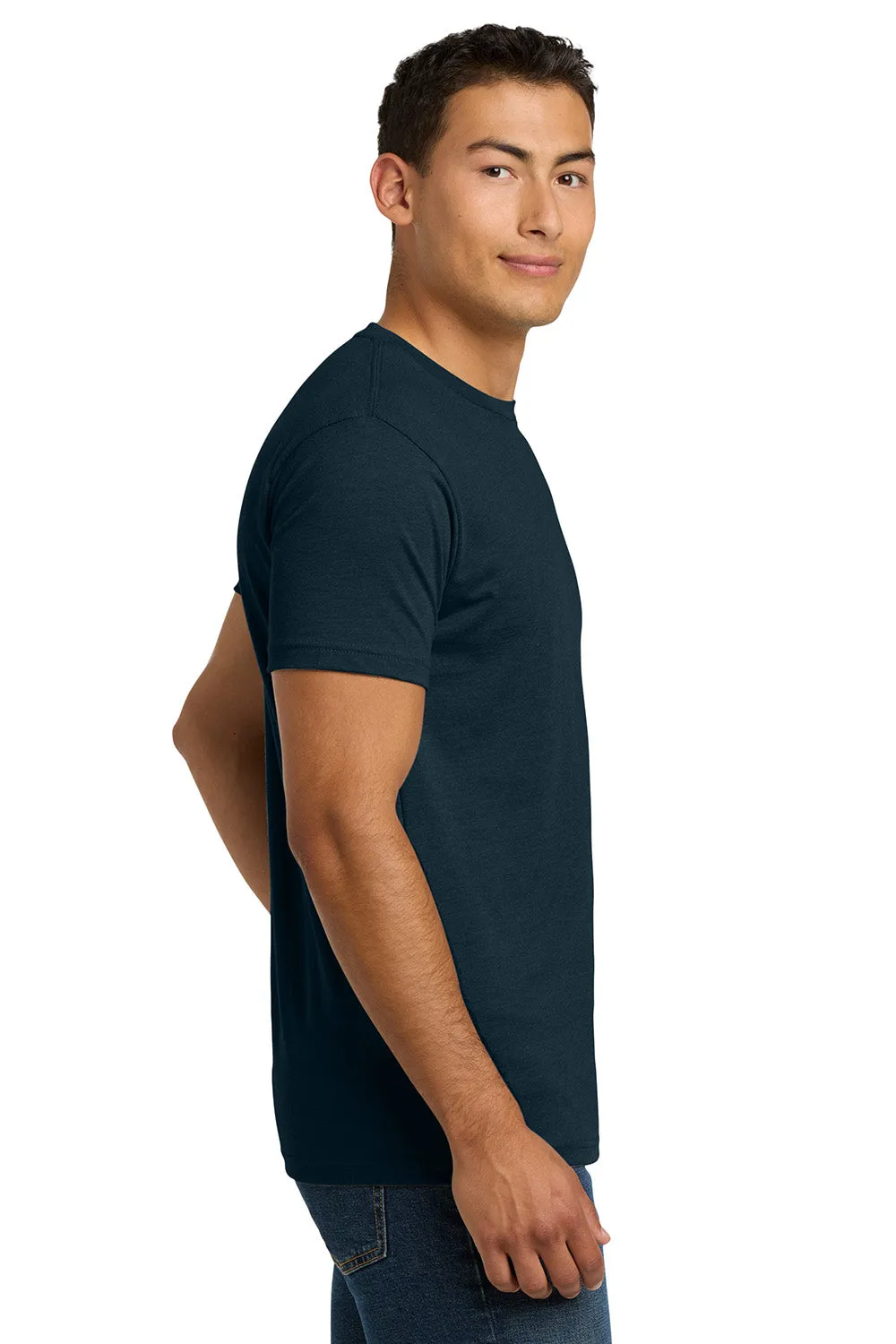 Next Level Mens CVC Jersey Short Sleeve Crewneck T-Shirt - Midnight Navy Blue