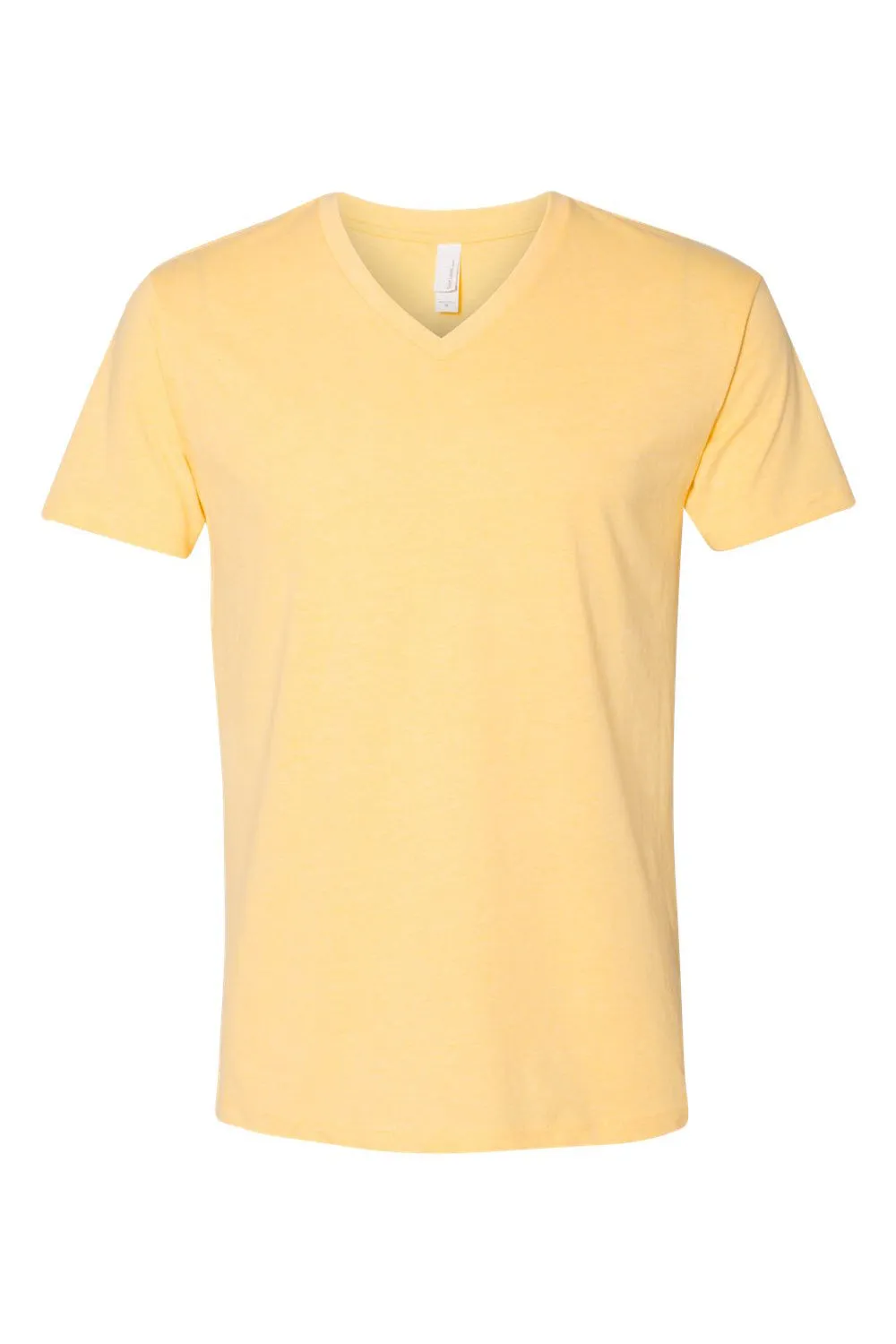Next Level Mens CVC Jersey Short Sleeve V-Neck T-Shirt - Banana Cream Yellow