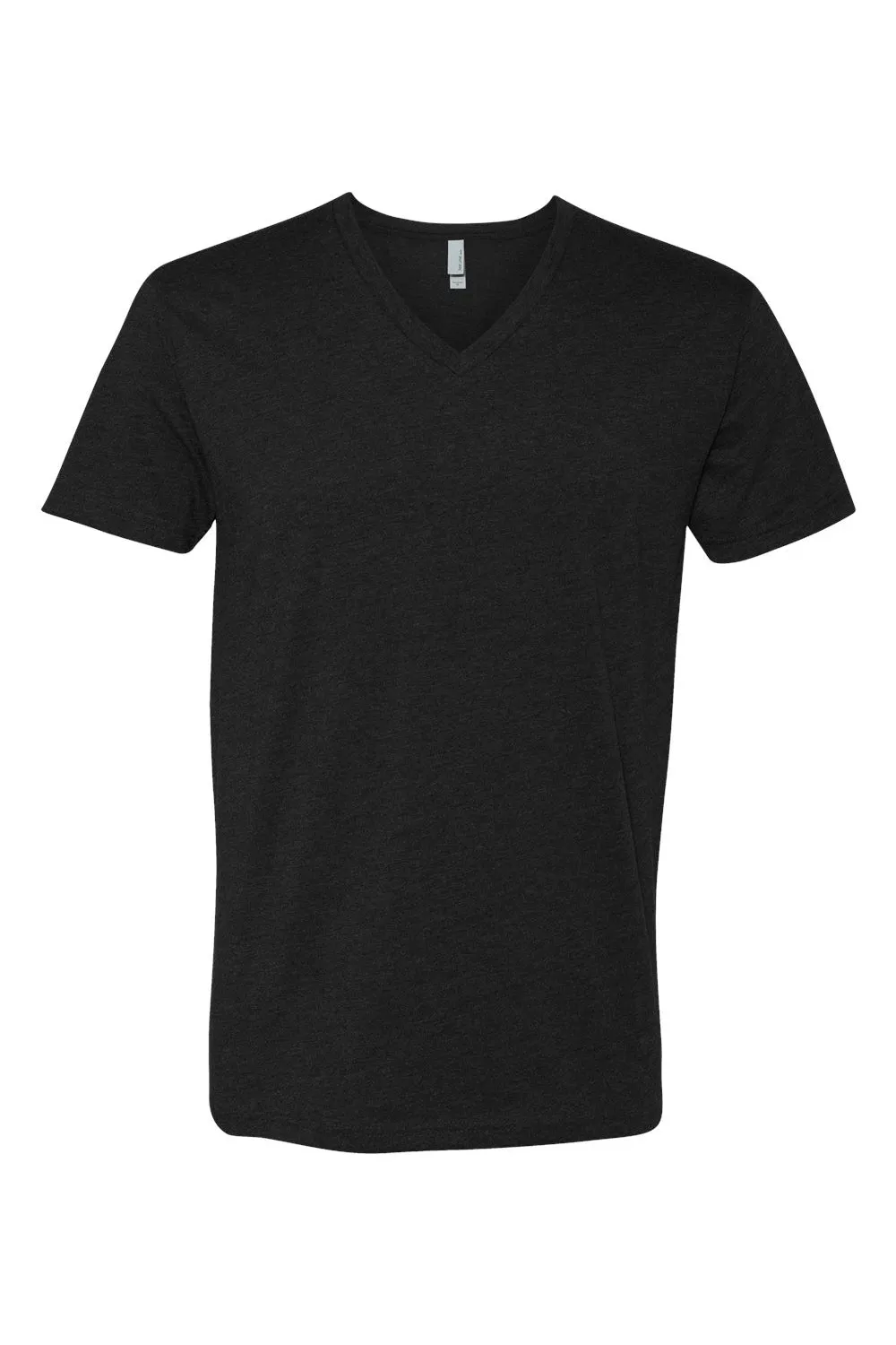 Next Level Mens CVC Jersey Short Sleeve V-Neck T-Shirt - Black