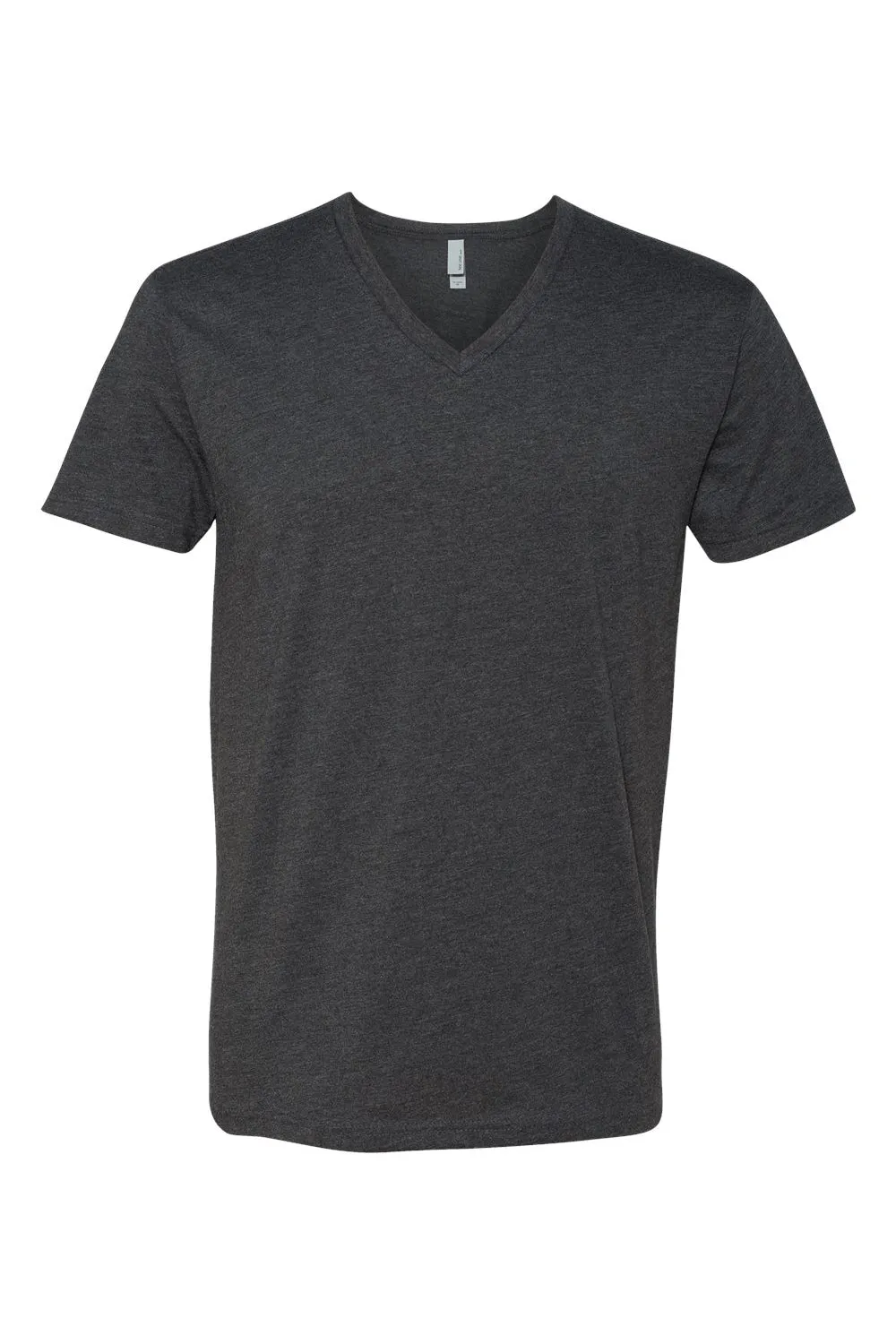 Next Level Mens CVC Jersey Short Sleeve V-Neck T-Shirt - Charcoal Grey