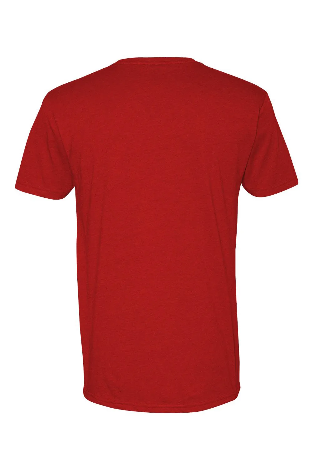 Next Level Mens CVC Jersey Short Sleeve V-Neck T-Shirt - Red
