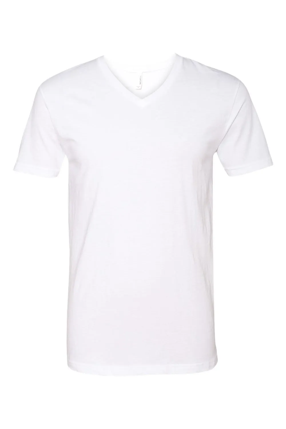 Next Level Mens CVC Jersey Short Sleeve V-Neck T-Shirt - White