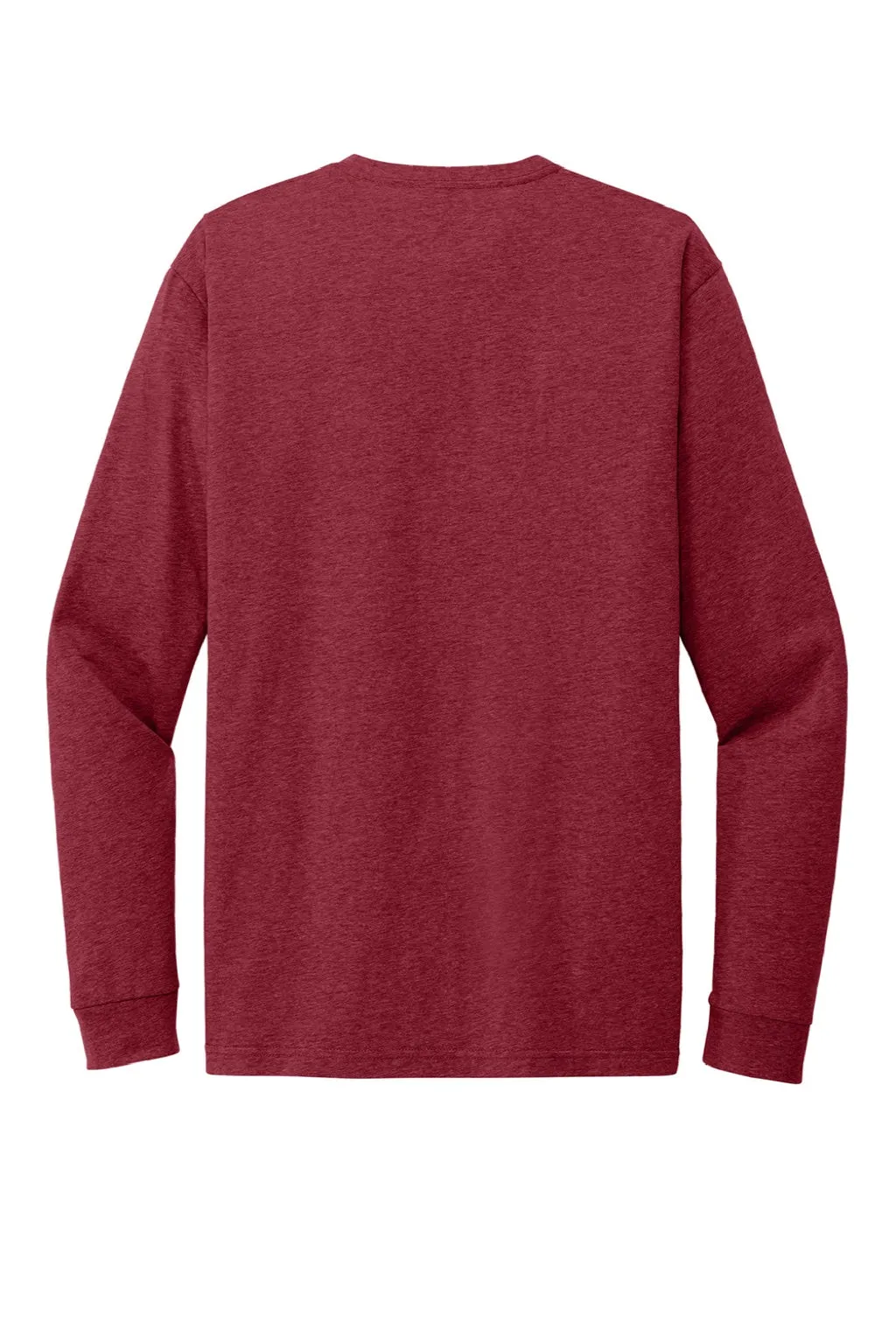 Next Level Mens CVC Long Sleeve Crewneck T-Shirt - Cardinal Red
