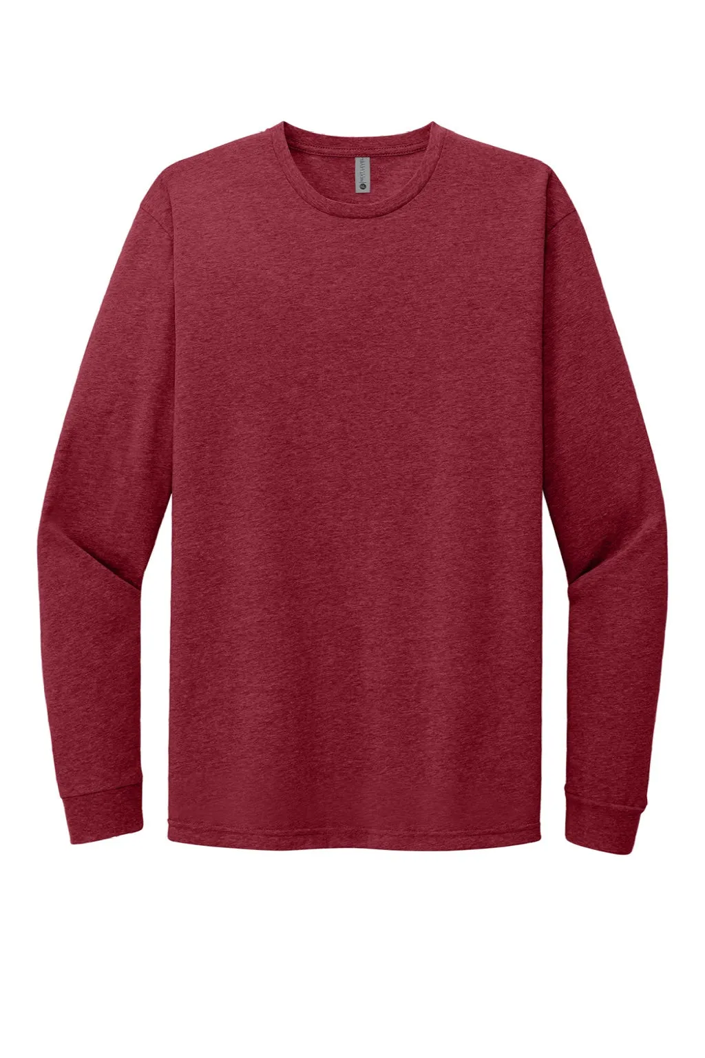 Next Level Mens CVC Long Sleeve Crewneck T-Shirt - Cardinal Red