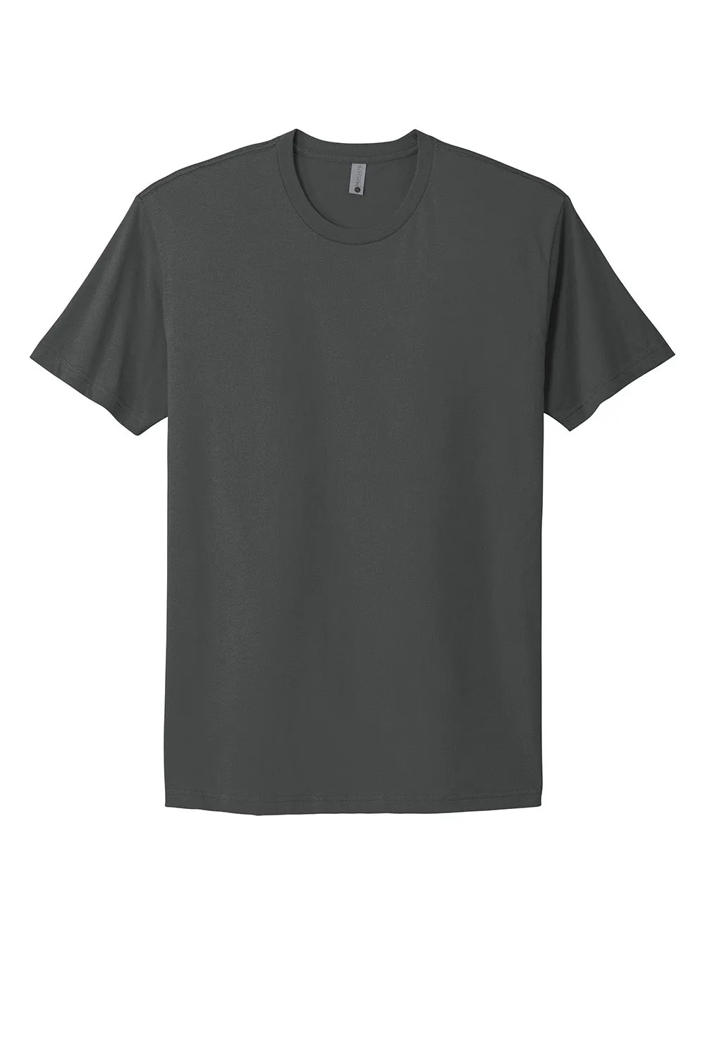 Next Level Mens Fine Jersey Short Sleeve Crewneck T-Shirt - Heavy Metal Grey