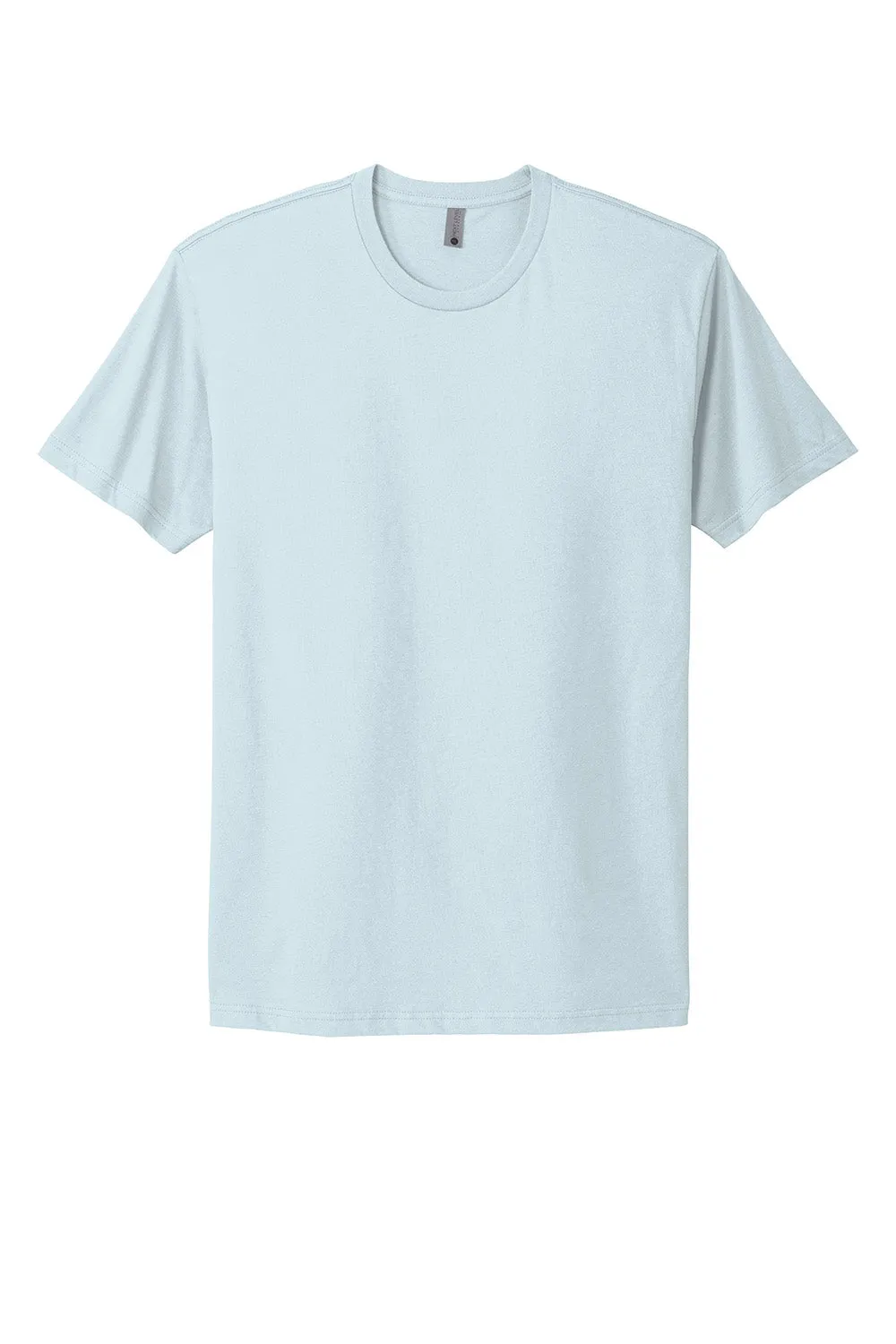 Next Level Mens Fine Jersey Short Sleeve Crewneck T-Shirt - Light Blue