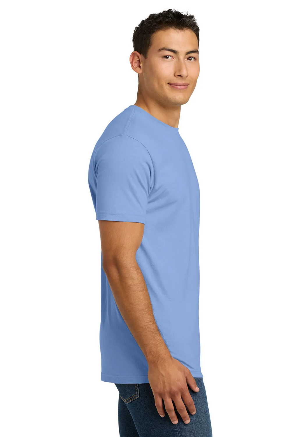 Next Level Mens Fine Jersey Short Sleeve Crewneck T-Shirt - Peri Blue