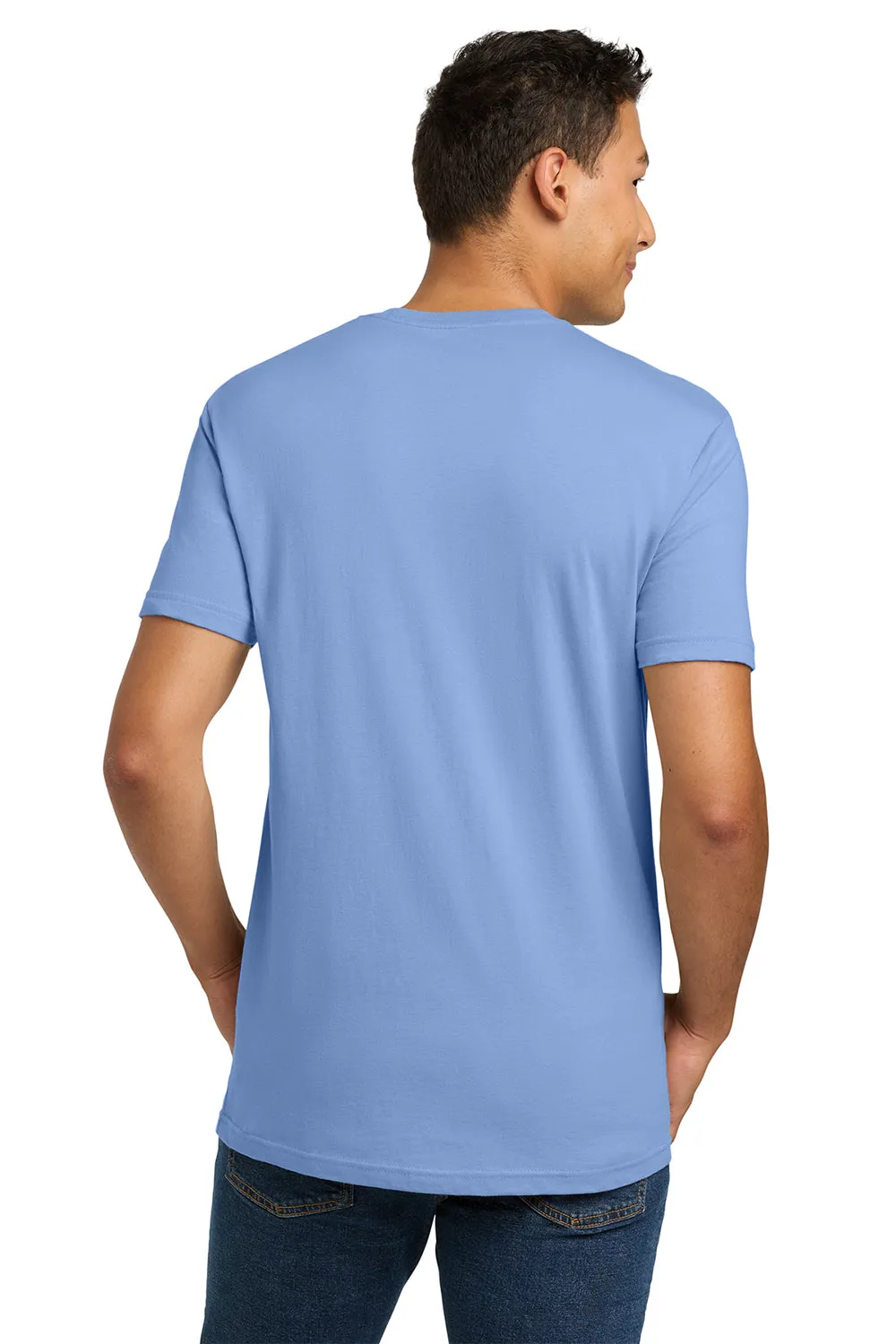Next Level Mens Fine Jersey Short Sleeve Crewneck T-Shirt - Peri Blue