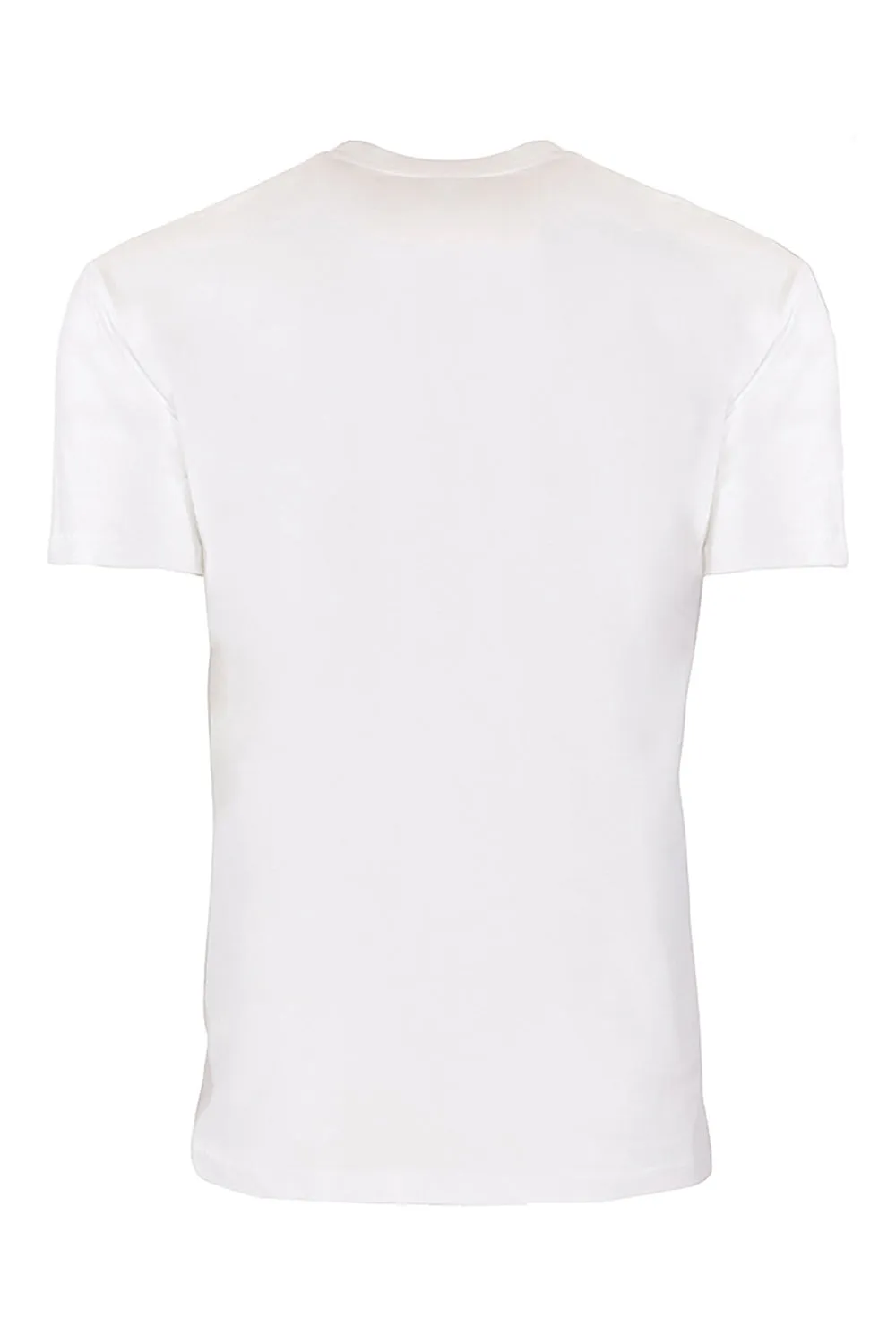 Next Level Mens Fine Jersey Short Sleeve Crewneck T-Shirt w/ Pocket - White