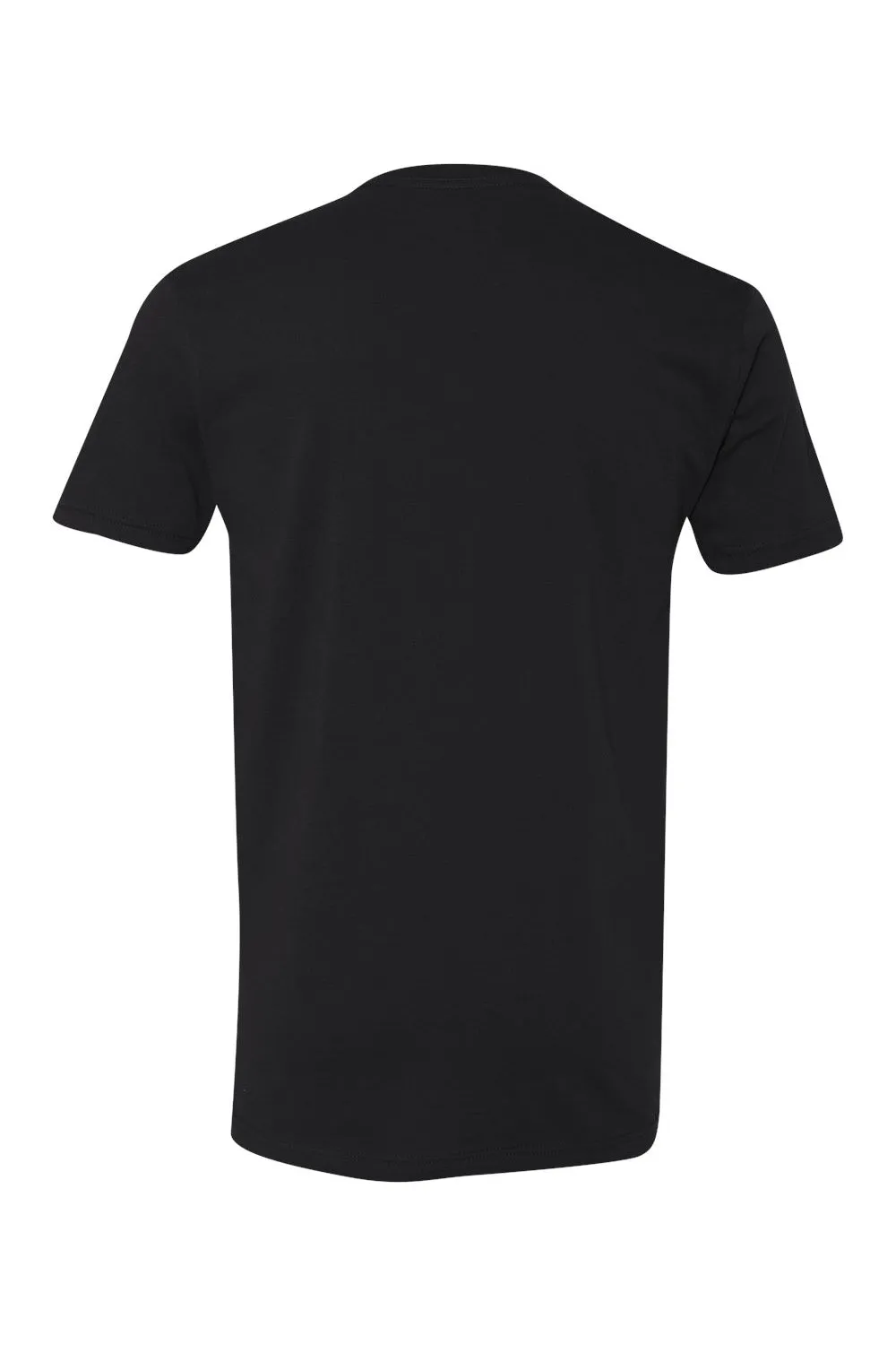 Next Level Mens Fine Jersey Short Sleeve V-Neck T-Shirt - Black