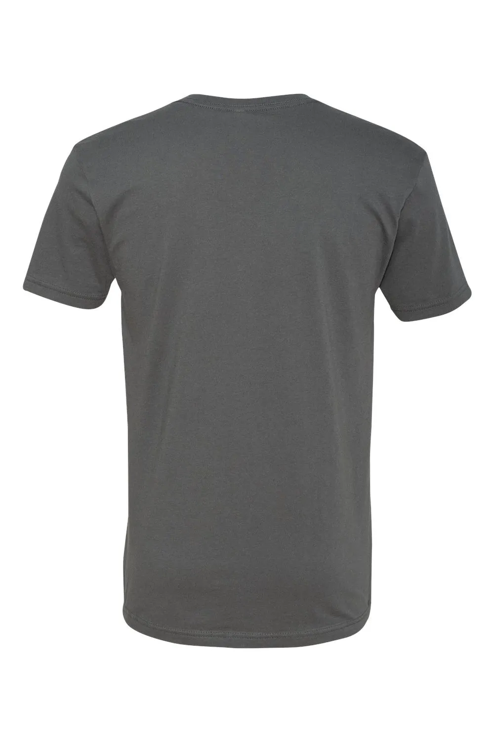 Next Level Mens Fine Jersey Short Sleeve V-Neck T-Shirt - Heavy Metal Grey - Closeout