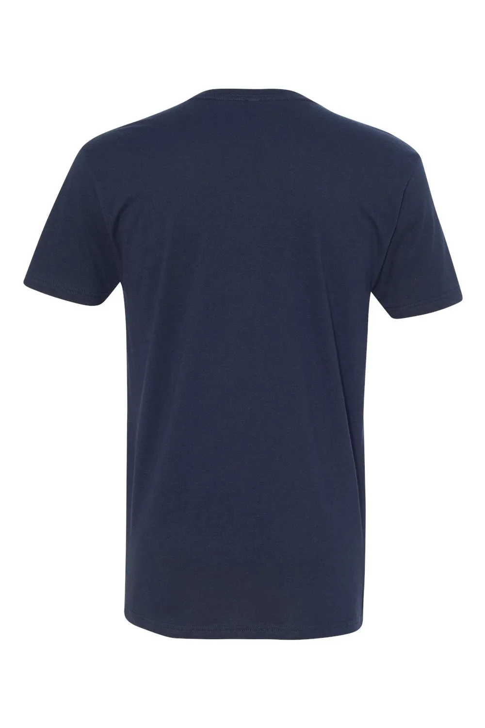 Next Level Mens Fine Jersey Short Sleeve V-Neck T-Shirt - Midnight Navy Blue