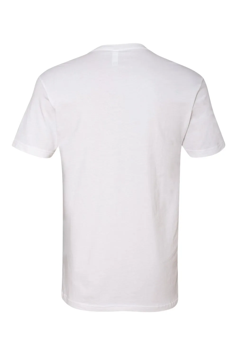 Next Level Mens Fine Jersey Short Sleeve V-Neck T-Shirt - White