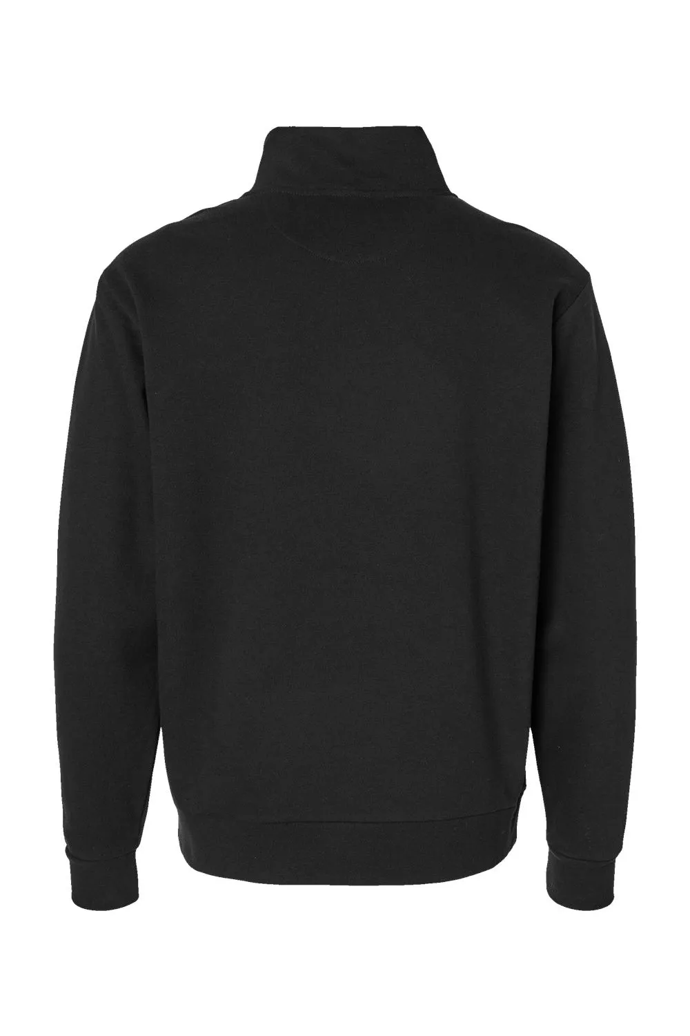 Next Level Mens Fleece 1/4 Zip Sweatshirt - Black