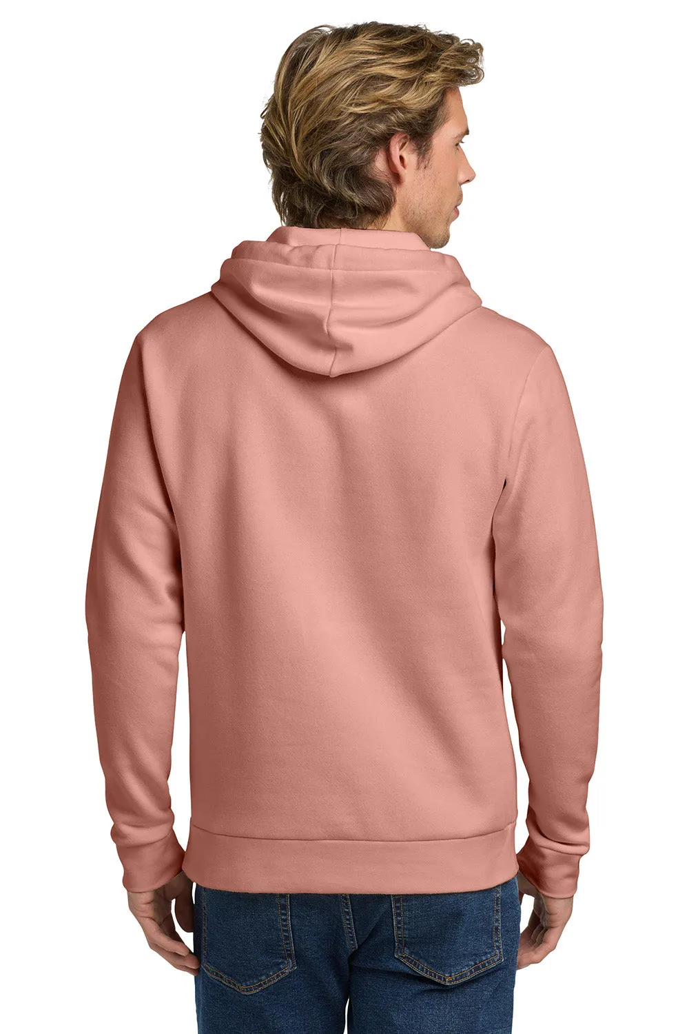 Next Level Mens Fleece Hooded Sweatshirt Hoodie w/ Pouch Pocket - Desert Pink