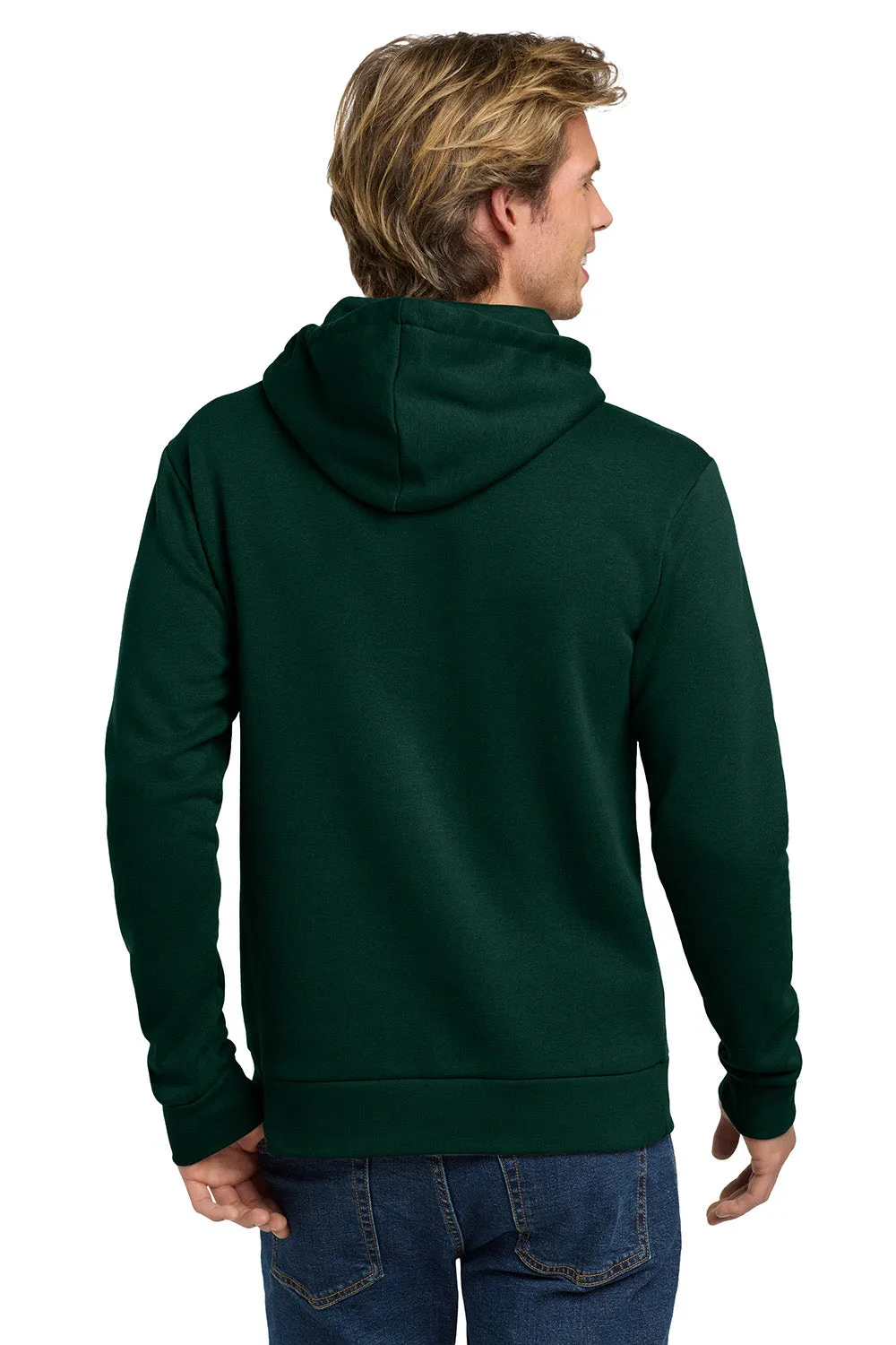 Next Level Mens Fleece Hooded Sweatshirt Hoodie w/ Pouch Pocket - Forest Green