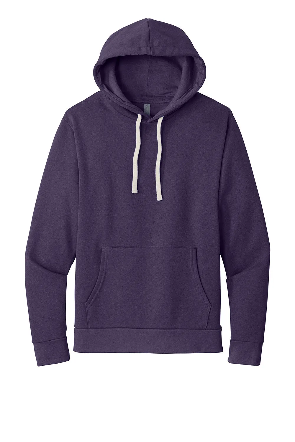 Next Level Mens Fleece Hooded Sweatshirt Hoodie w/ Pouch Pocket - Galaxy Purple