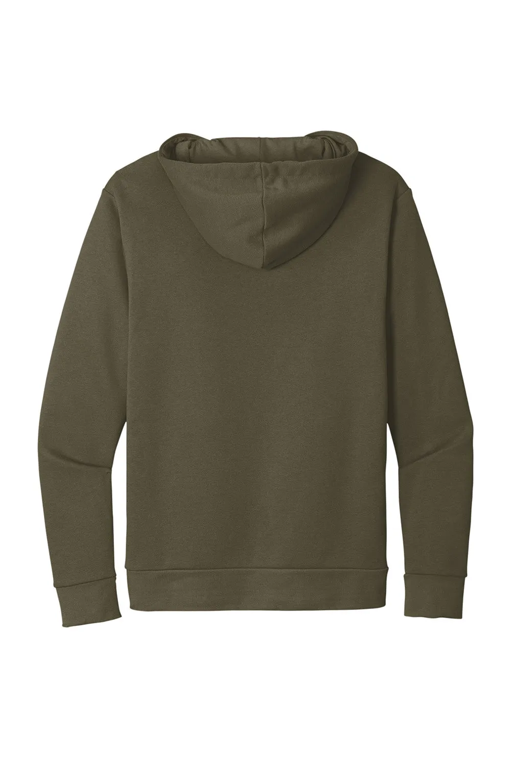 Next Level Mens Fleece Hooded Sweatshirt Hoodie w/ Pouch Pocket - Military Green