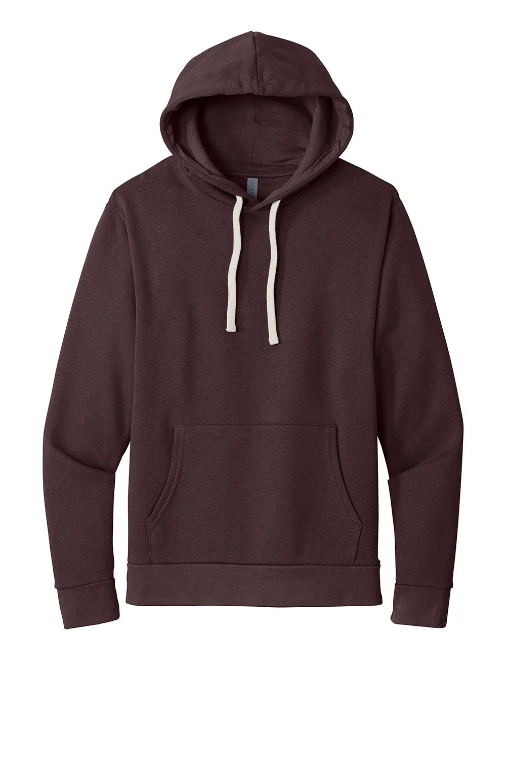 Next Level Mens Fleece Hooded Sweatshirt Hoodie w/ Pouch Pocket - Oxblood