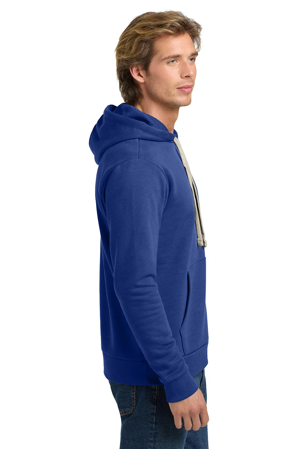 Next Level Mens Fleece Hooded Sweatshirt Hoodie w/ Pouch Pocket - Royal Blue