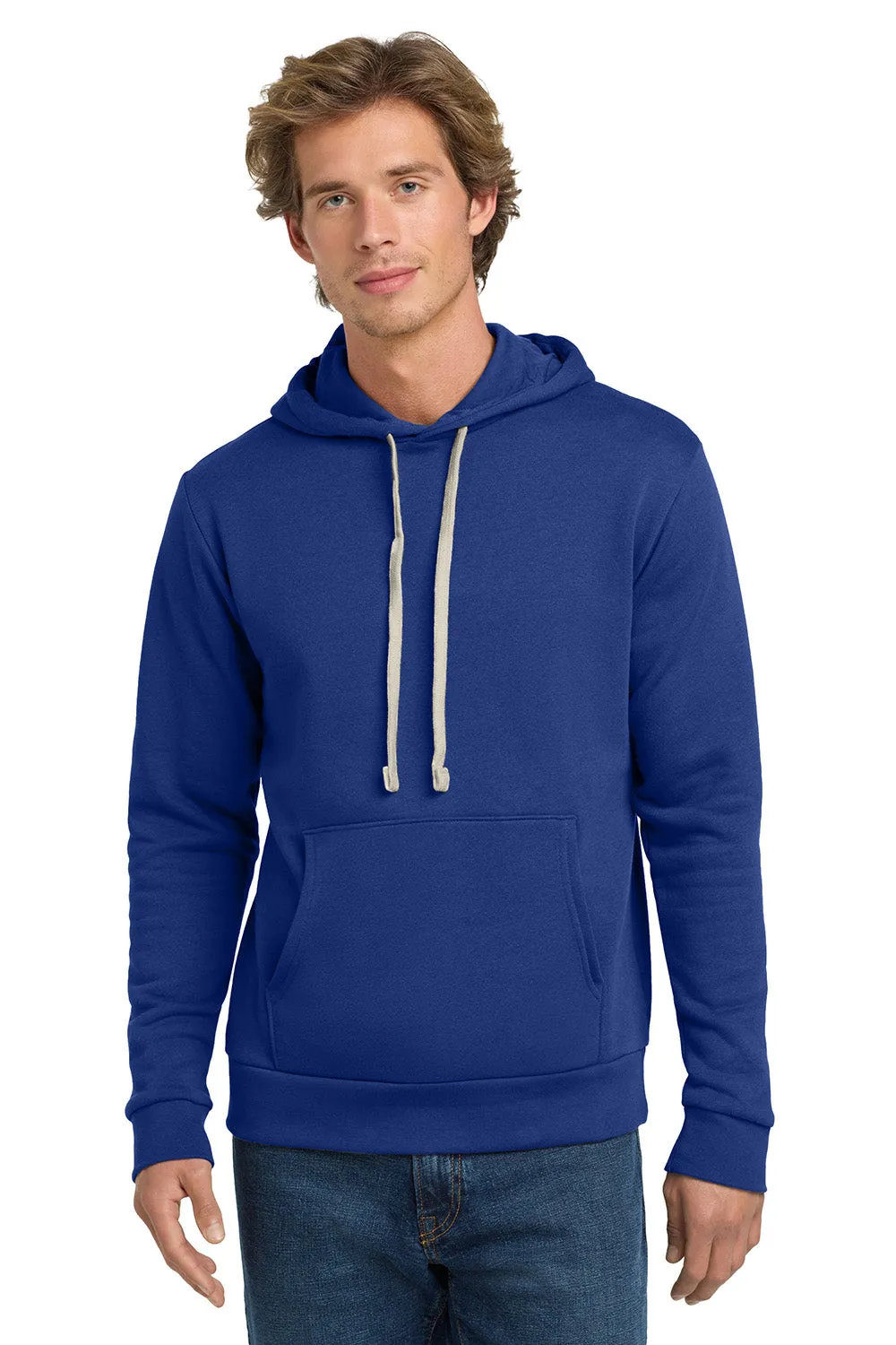 Next Level Mens Fleece Hooded Sweatshirt Hoodie w/ Pouch Pocket - Royal Blue