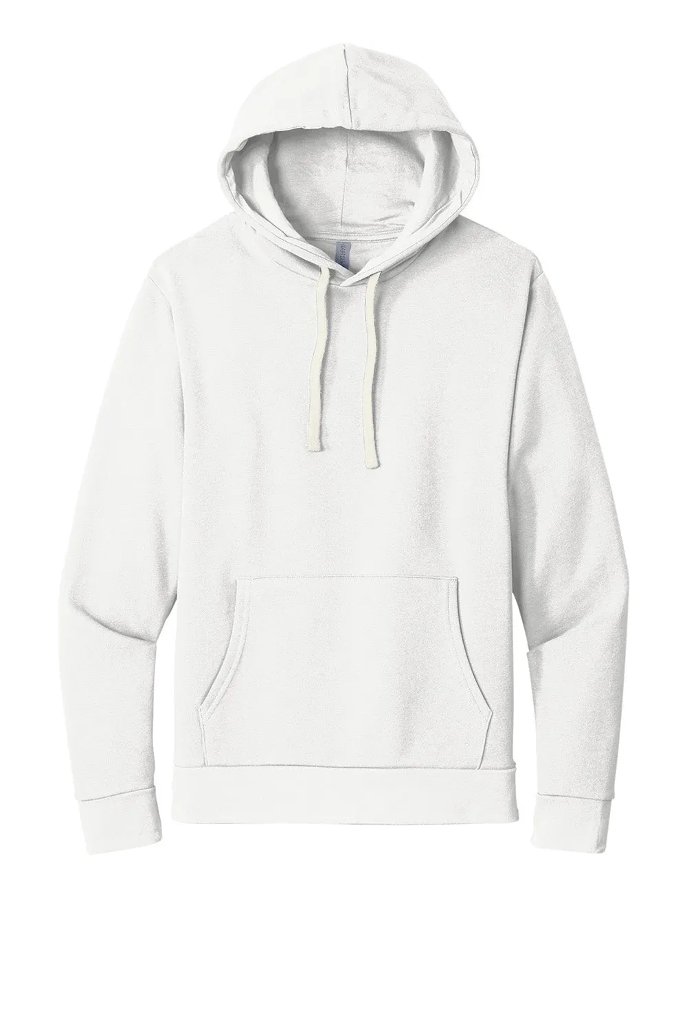 Next Level Mens Fleece Hooded Sweatshirt Hoodie w/ Pouch Pocket - White