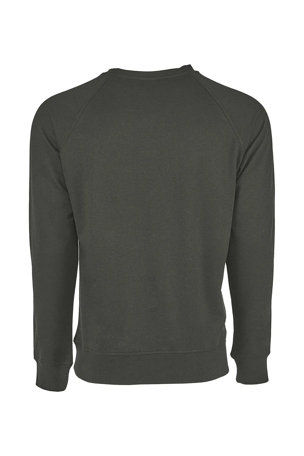 Next Level Mens French Terry Long Sleeve Crewneck T-Shirt - Heavy Metal Grey