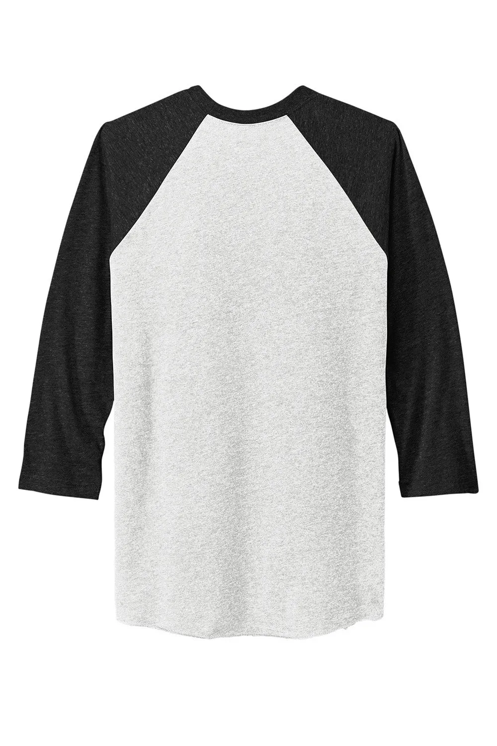 Next Level Mens Jersey 3/4 Sleeve Crewneck T-Shirt - Vintage White/Black