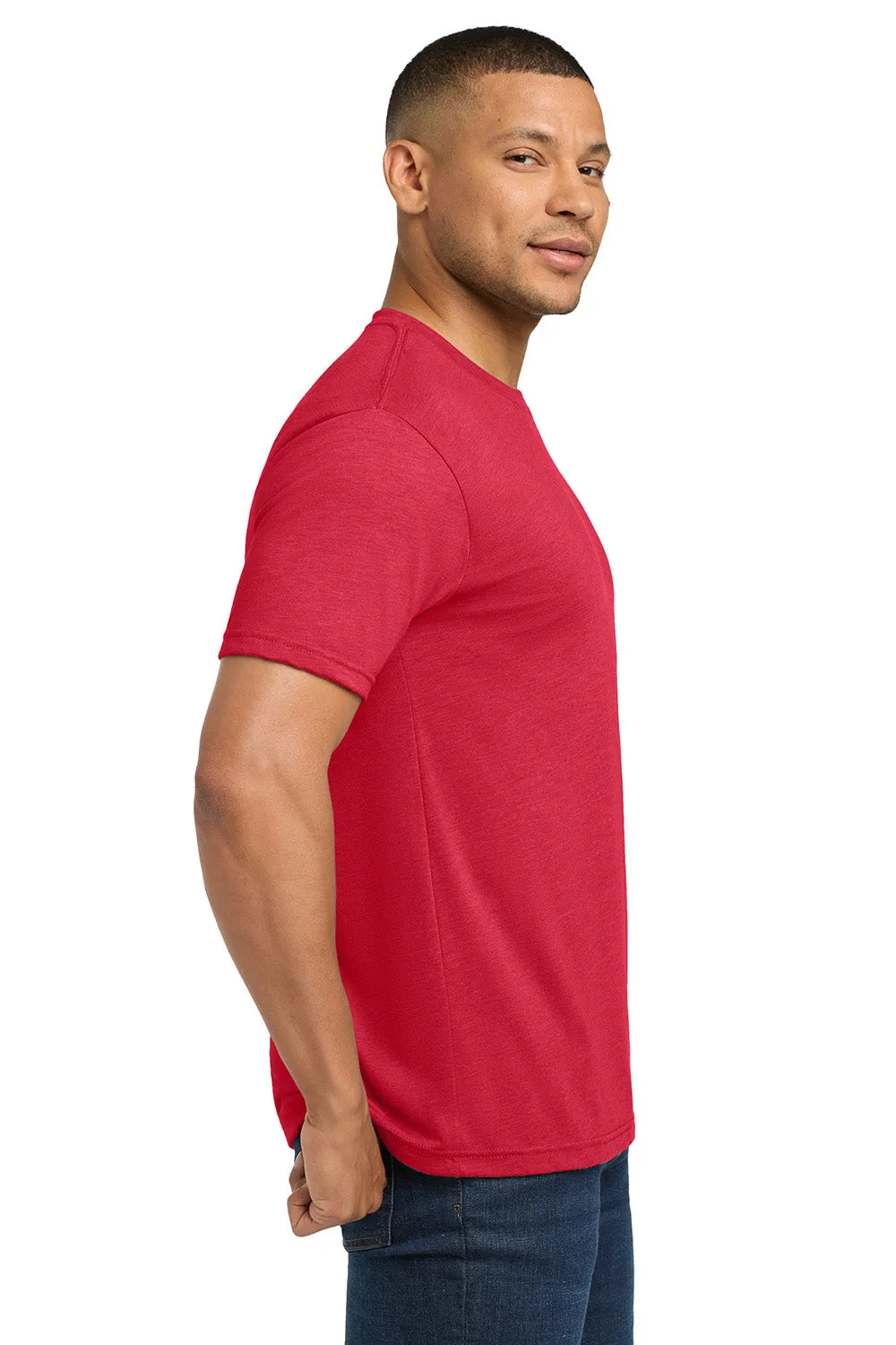 Next Level Mens Jersey Short Sleeve Crewneck T-Shirt - Red