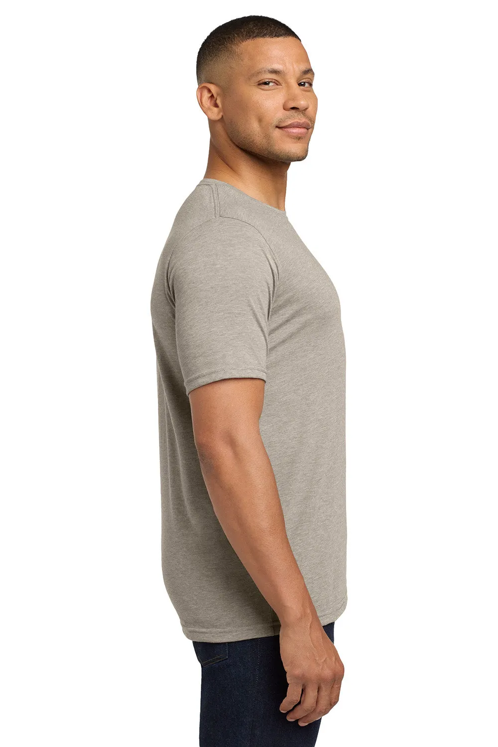 Next Level Mens Jersey Short Sleeve Crewneck T-Shirt - Silver Grey