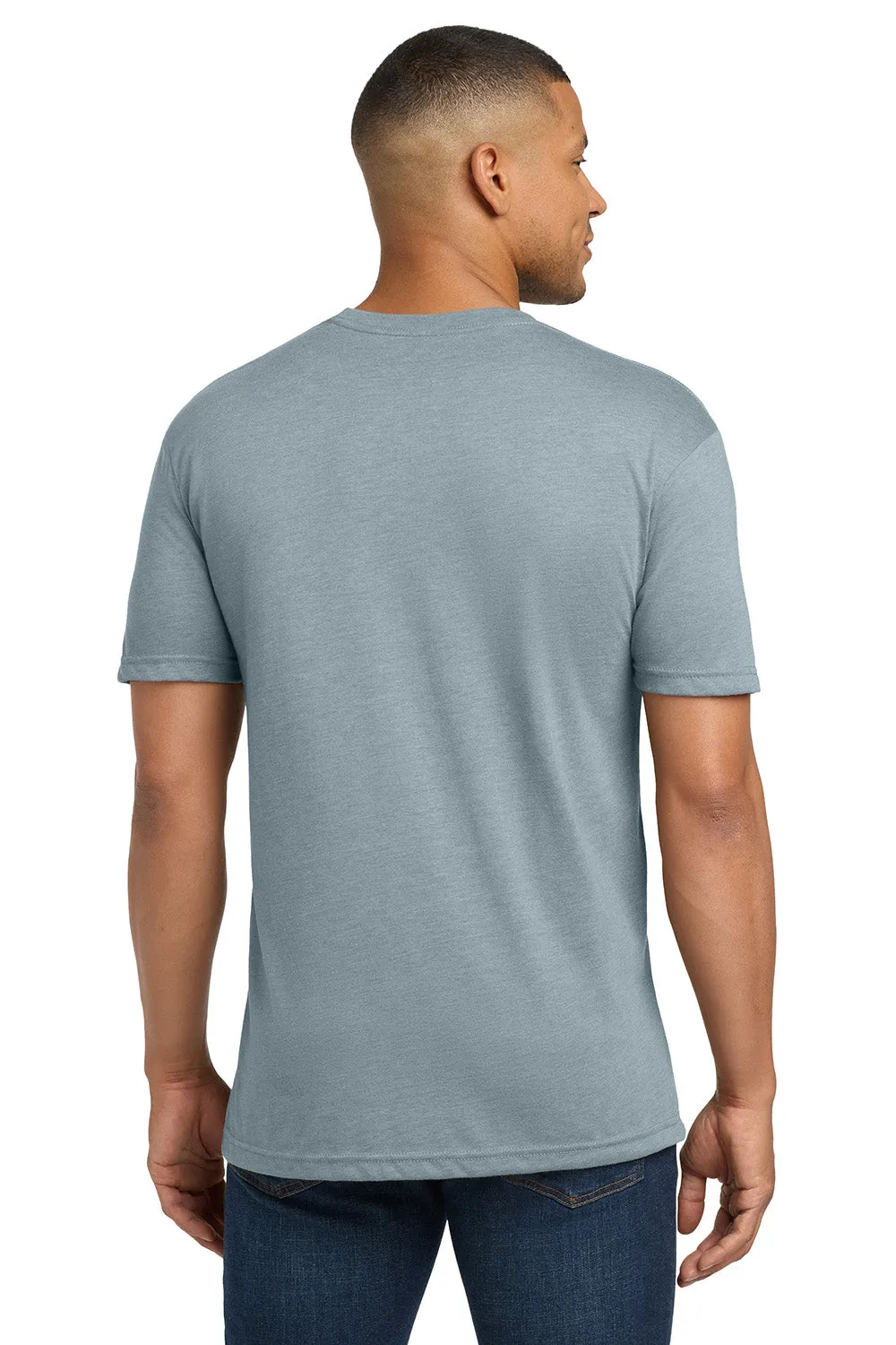 Next Level Mens Jersey Short Sleeve Crewneck T-Shirt - Stonewash Denim Blue
