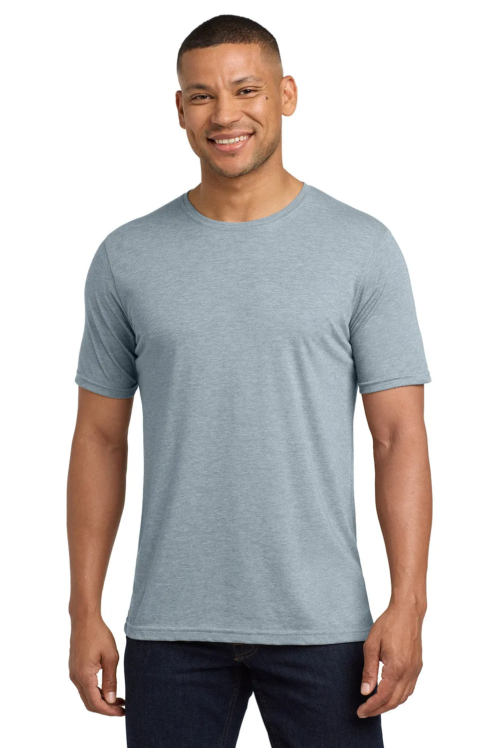 Next Level Mens Jersey Short Sleeve Crewneck T-Shirt - Stonewashed Denim Blue