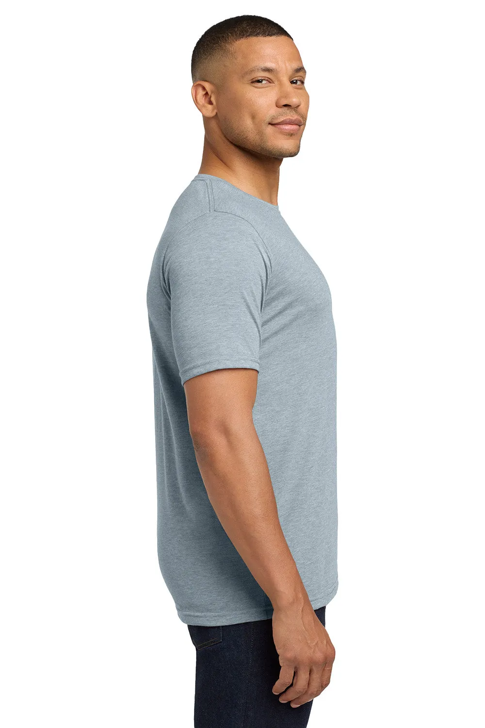 Next Level Mens Jersey Short Sleeve Crewneck T-Shirt - Stonewashed Denim Blue